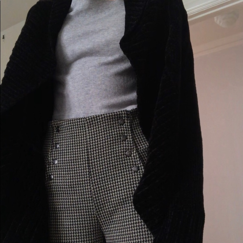 Velvet black cardigan
